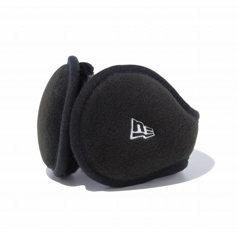 Black earmuffs with white logo