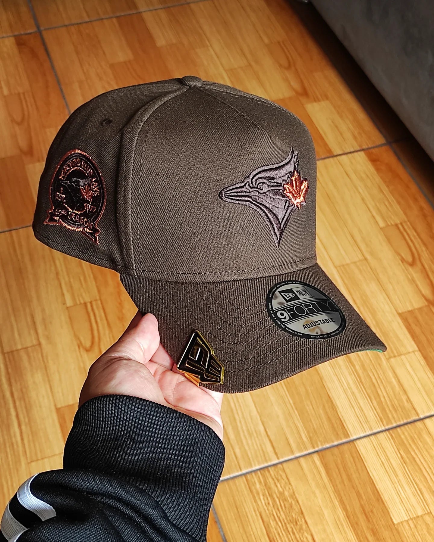 Gorra New Era Toronto Blue Jays 40 aniversario marrón verde 9FORTY A-FRAME