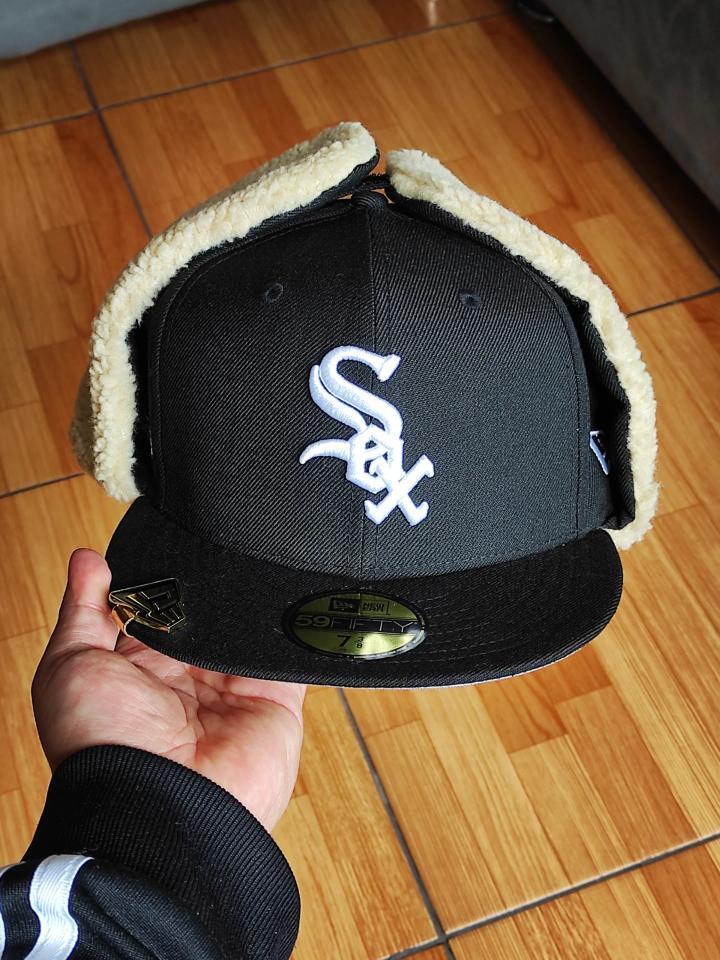 Chicago White Sox 05 WS Dogear New Era 59Fifty Fitted - Negro, Blanco, Gris