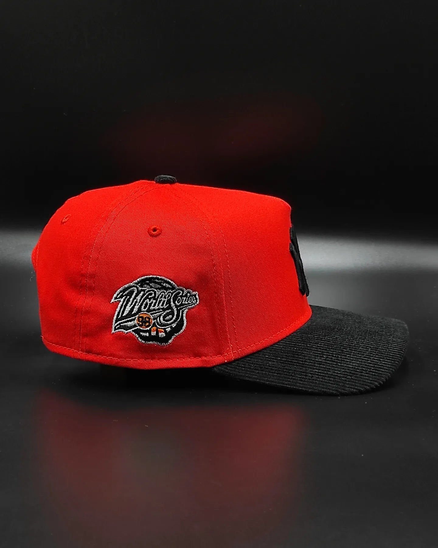 New Era New York Yankees naranja/negro🎃 Gorra Snapback aframe de pana 9forty