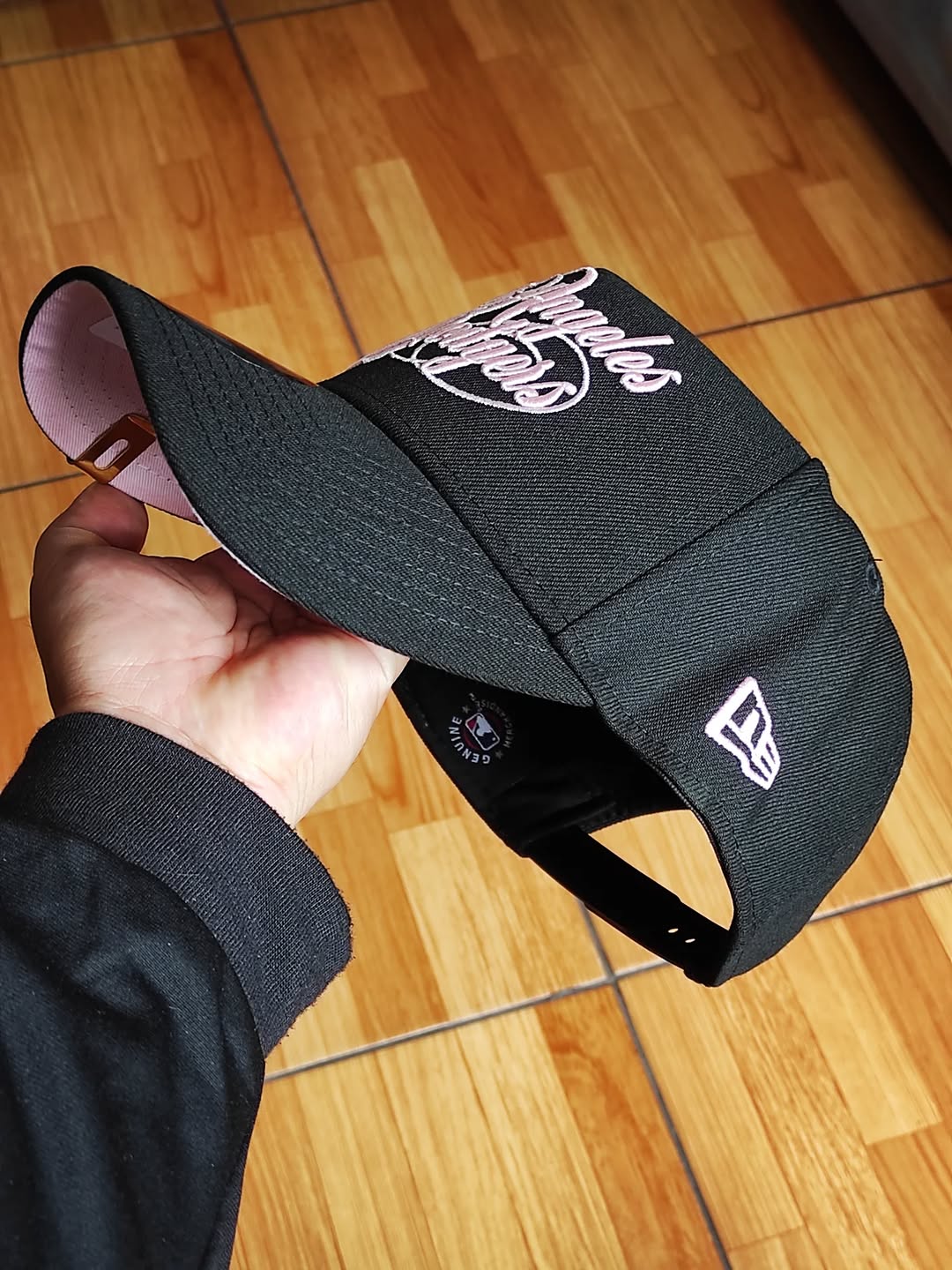 Gorra New Era Los Angeles Dodgers Script Black Pink Edition 9Forty A Frame Snapback