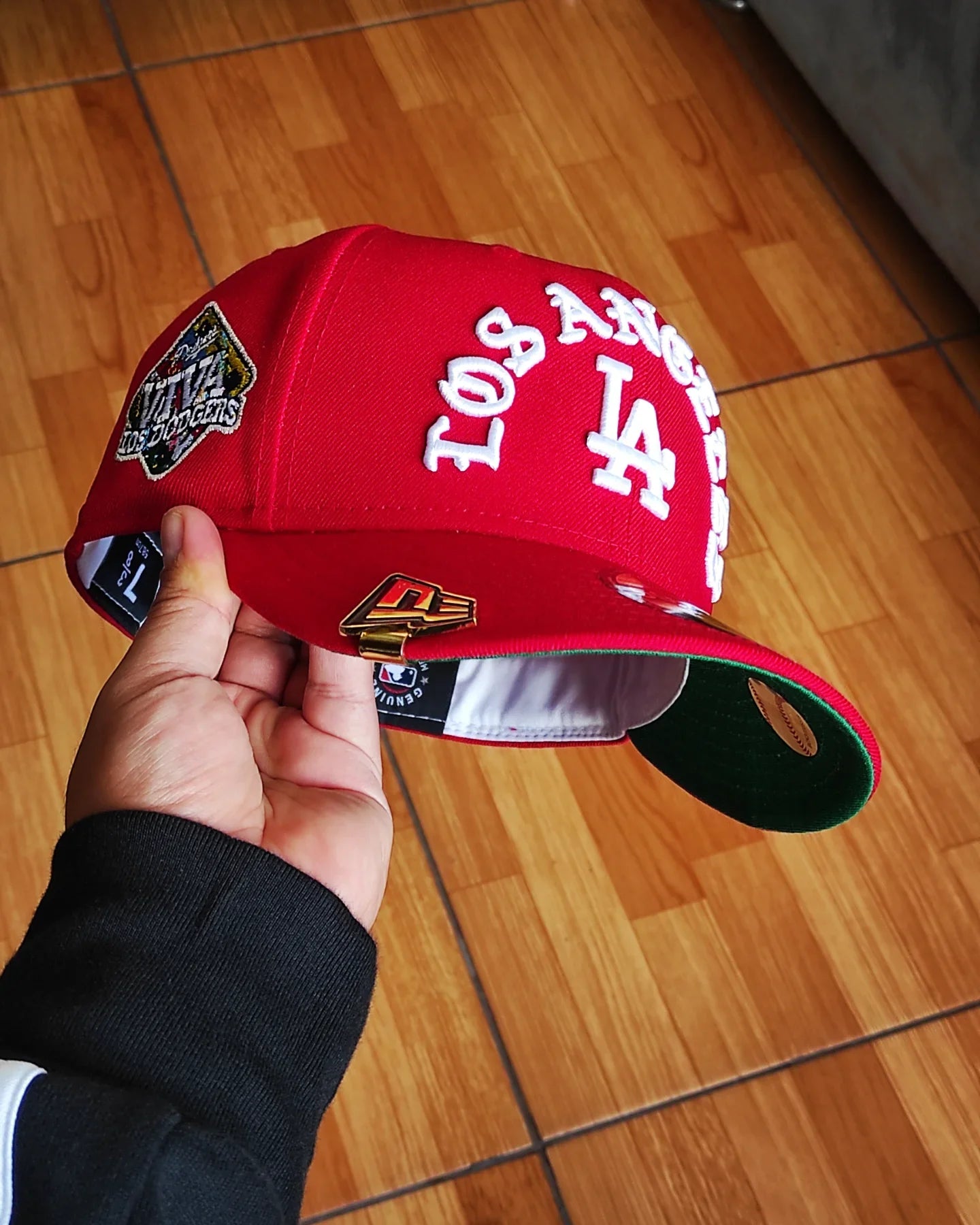 Gorra ajustada New Era Los Angeles Dodgers Viva Roja edición 59fifty