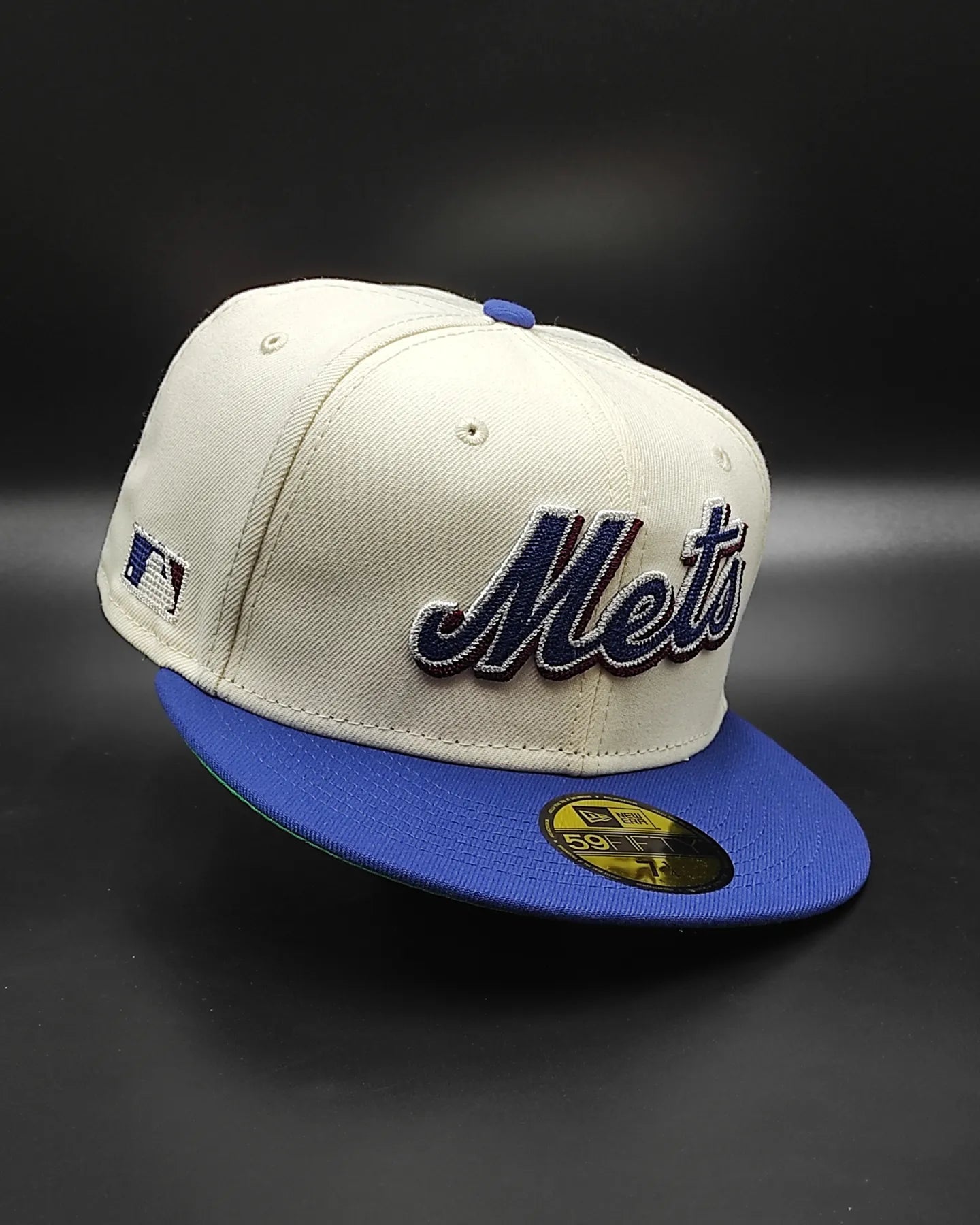 New Era 59 FIFTY Cadena bordada New York Mets - blanco - azul royal
