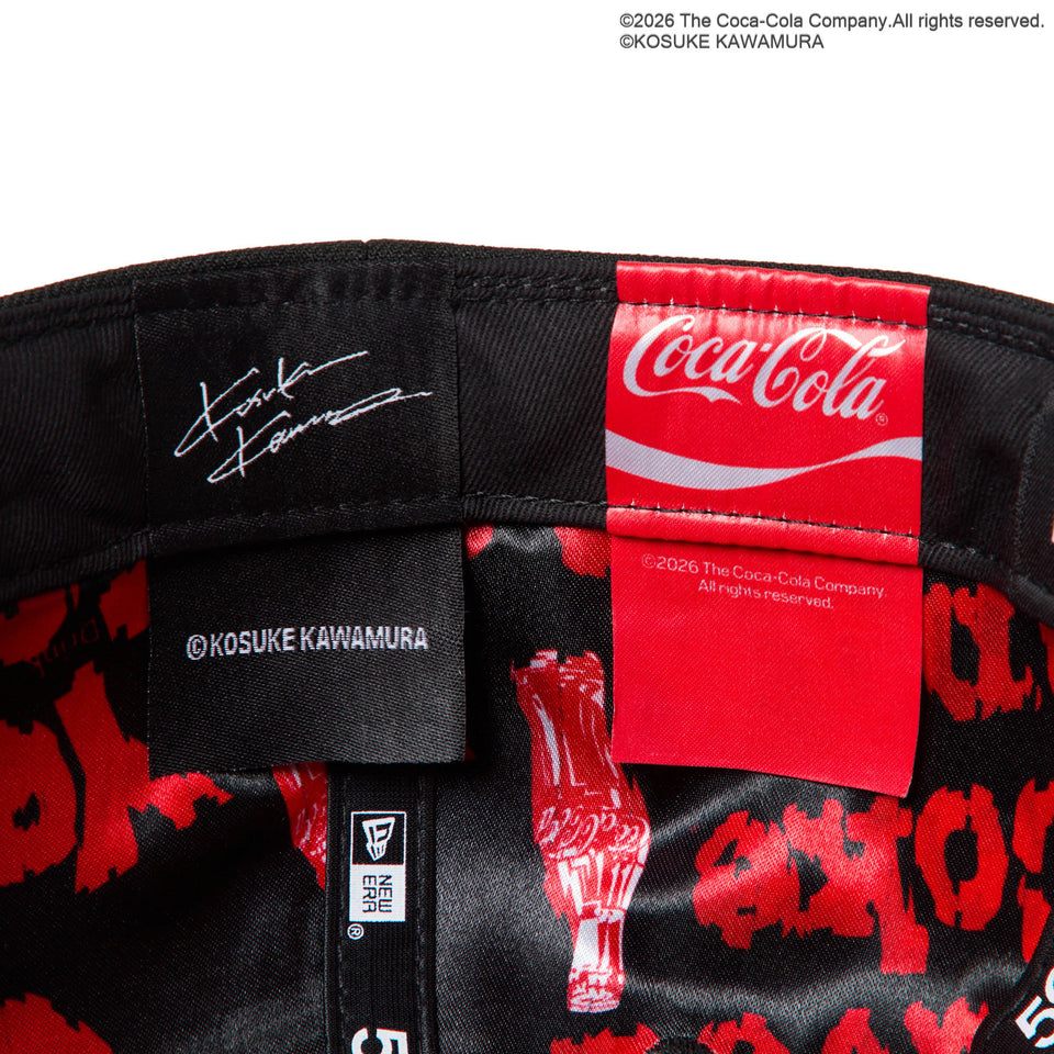 Coca-Cola x New Era 59FIFTY designed by Kosuke Kawamura – Black and Red