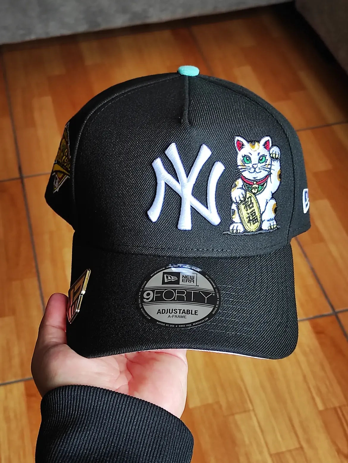 New Era 9FORTY a frame Snapback New York Yankees World Series 1996 Lucky cat pink uv