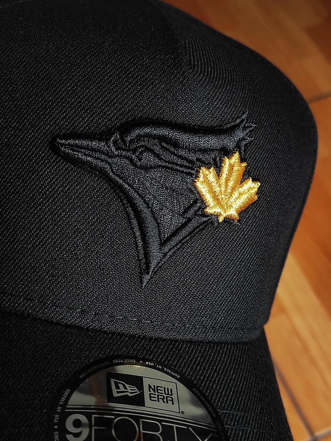 Gorra snapback 9Forty A-Frame New Era Toronto Blue Jays 40th Season Negra Dorada