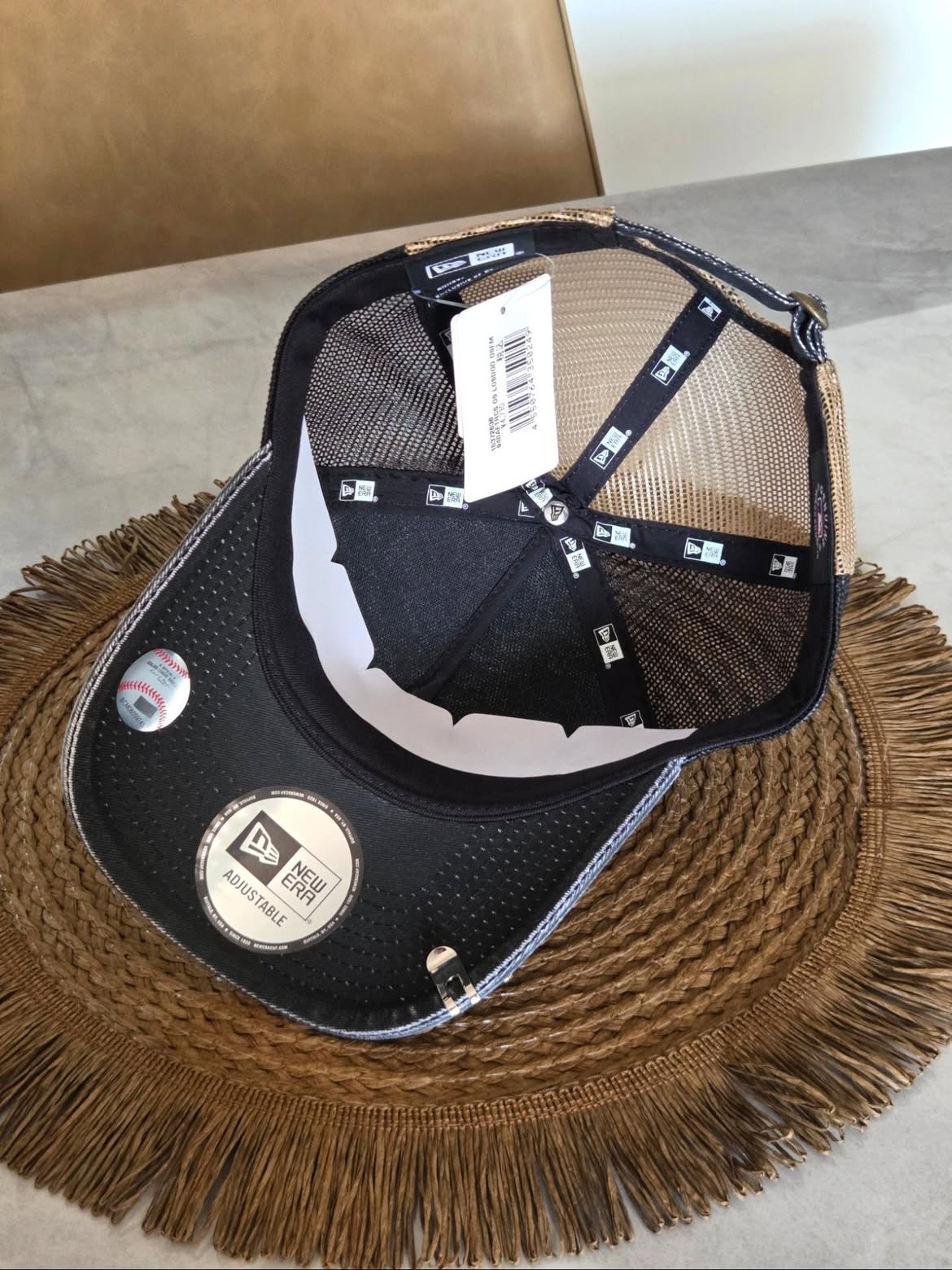 New Era Los Angeles Dodgers 9Forty A-FRAME TRUCKER / Two-tone fabric strap LA Khaki/Black