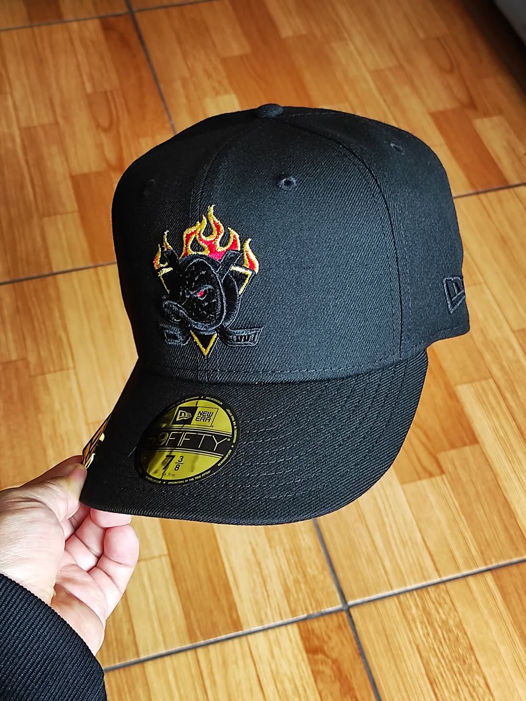 Gorra New Era Anaheim Ducks Edición Inaugural Fire Negra 59Fifty Ajustada