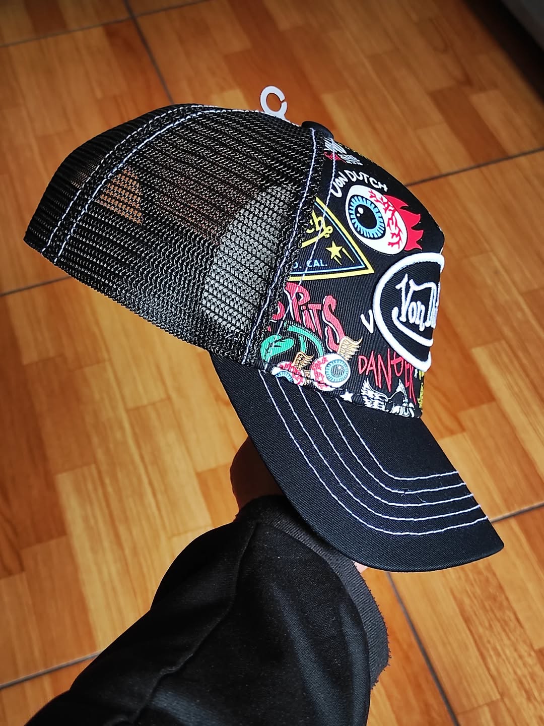 Gorra estilo camionero negra Dutch Jax