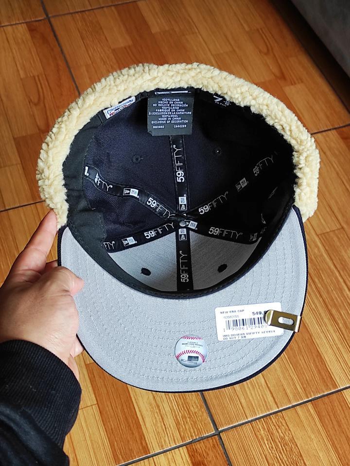New York Yankees 96 World Series Dogear New Era 59Fifty Ajustada - Azul marino, Blanco, Gris