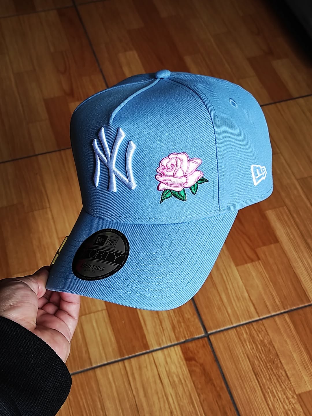 Gorra New Era New York Yankees World Series 1996 SKY azul rosa 9forty A-FRAME