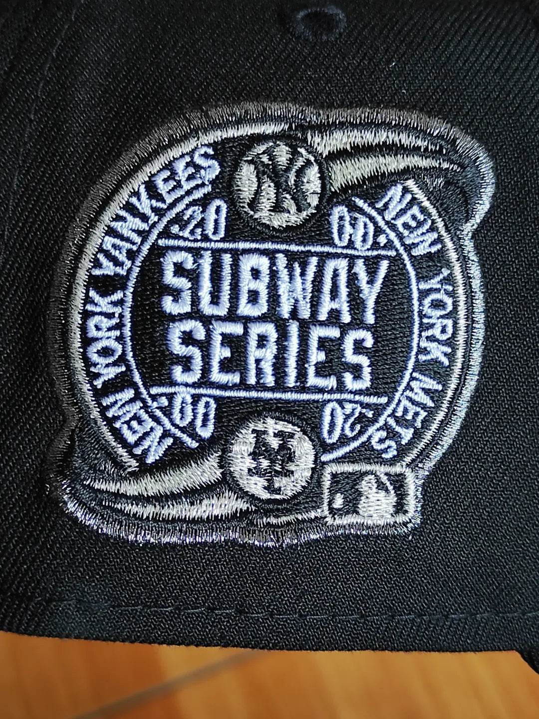 Gorra Snapback New Era 9Forty A-Frame negra New York Yankees Edición Subway Series