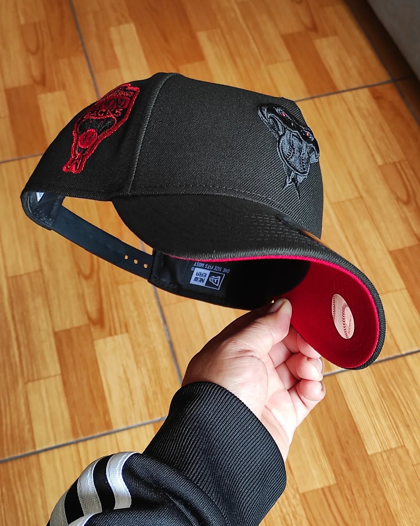 Gorra New Era Arizona Diamondbacks temporada inaugural negra roja 9forty A-FRAME
