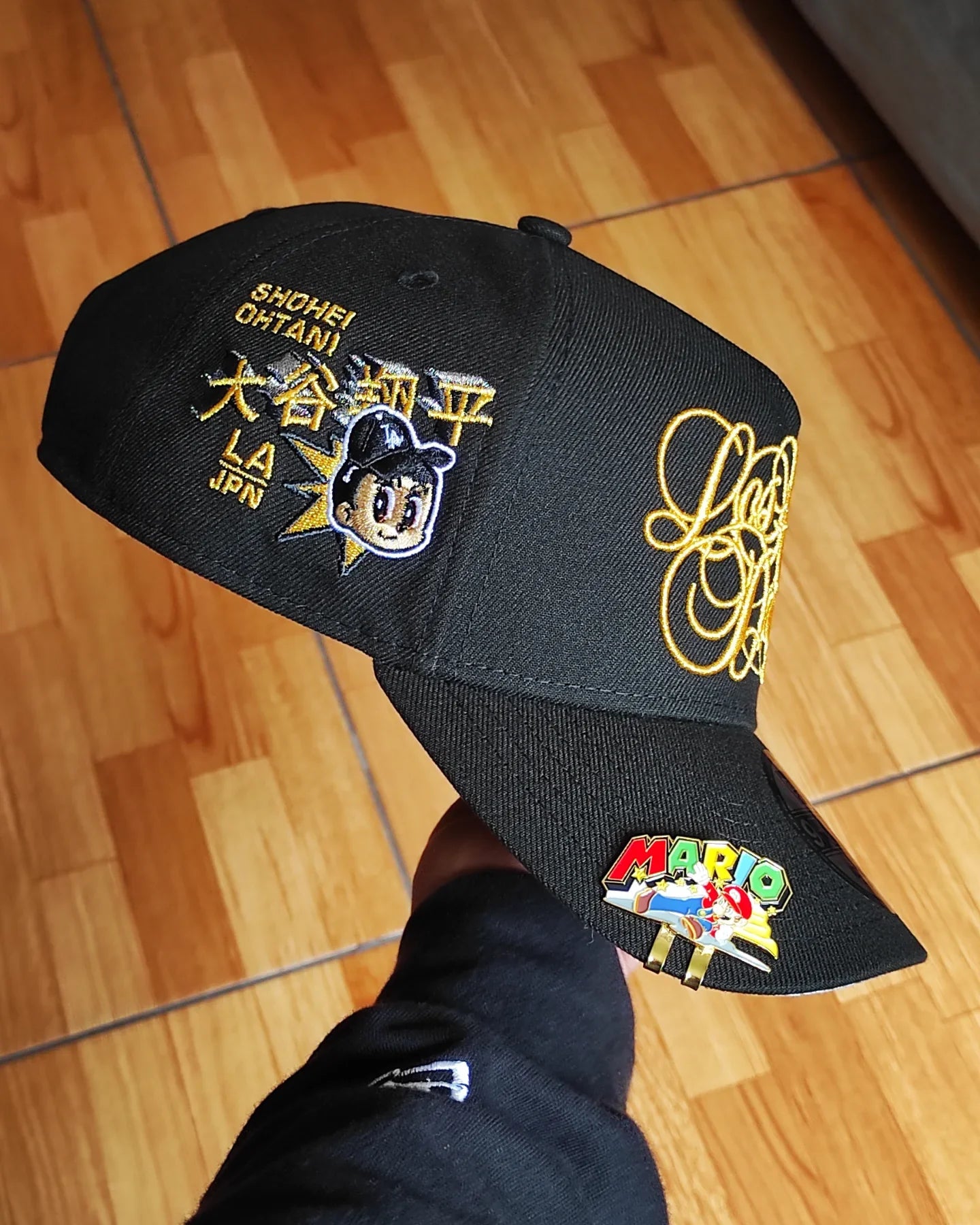 New Era Los Angeles Dodgers SCRIPT dorado premium 9 FORTY A-FRAME