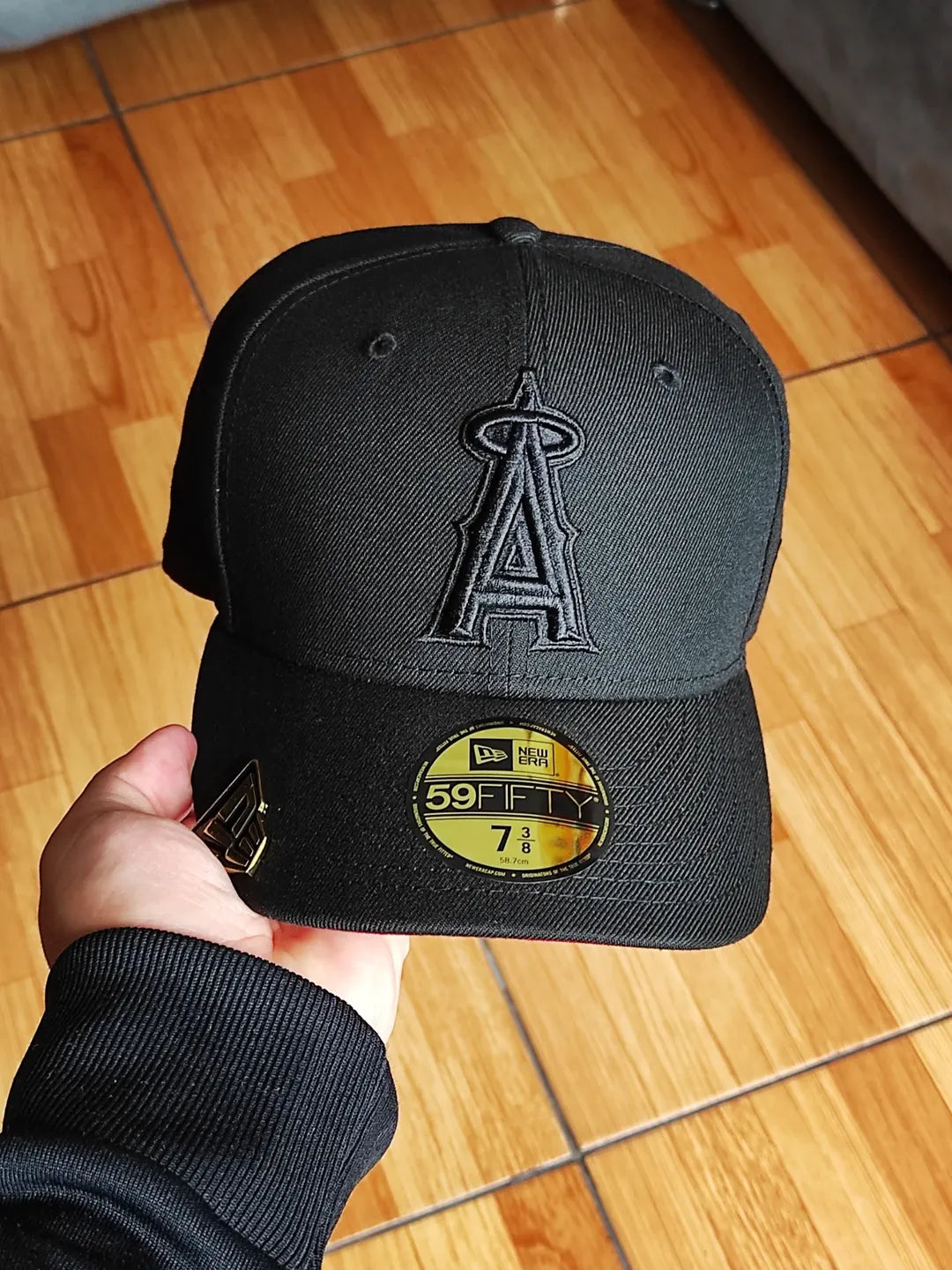 Gorra 59FIFTY New Era ANAHEIM ANGELS negra roja