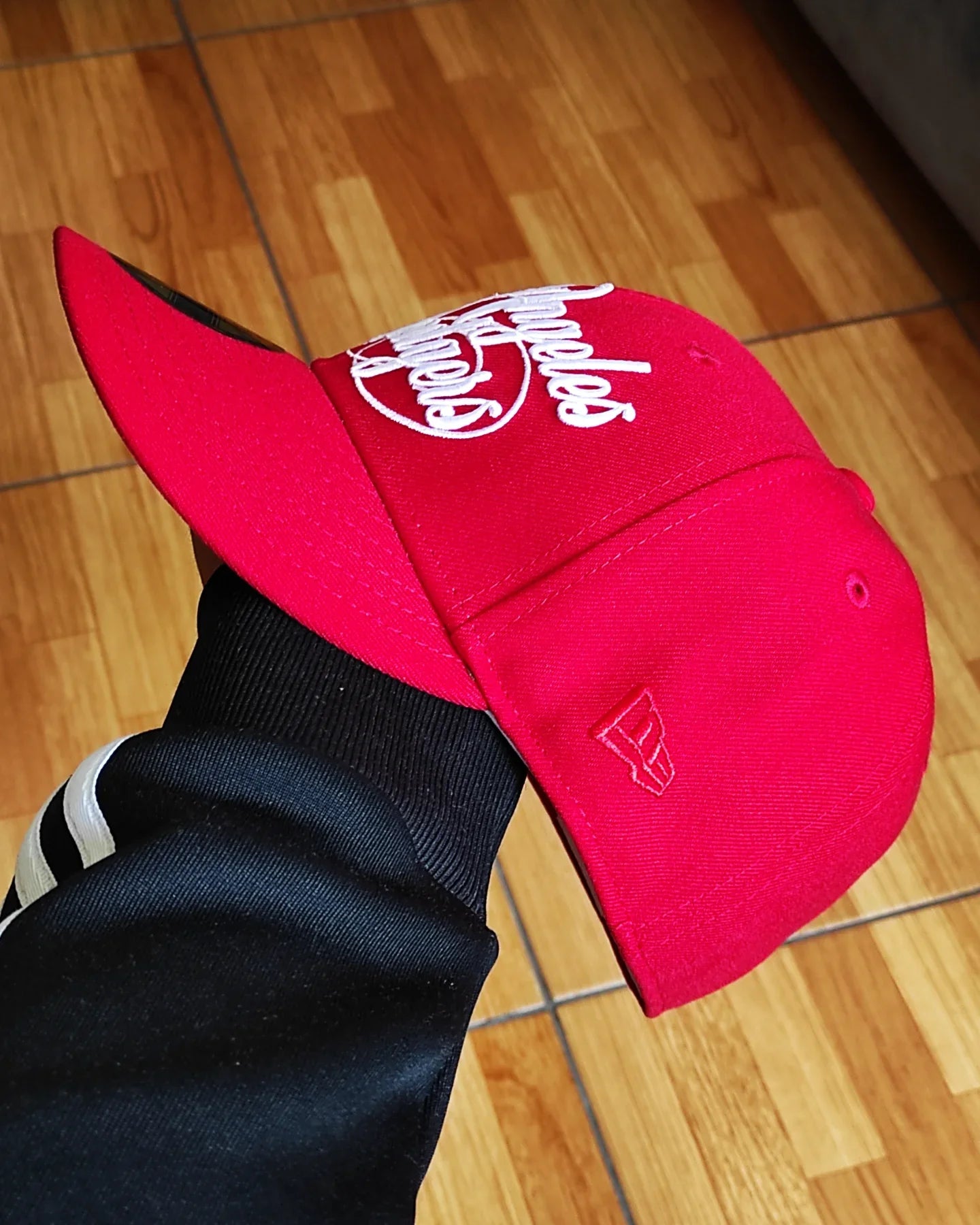 Gorra New Era Los Angeles Dodgers Script Flower roja 59 FIFTY AJUSTADA
