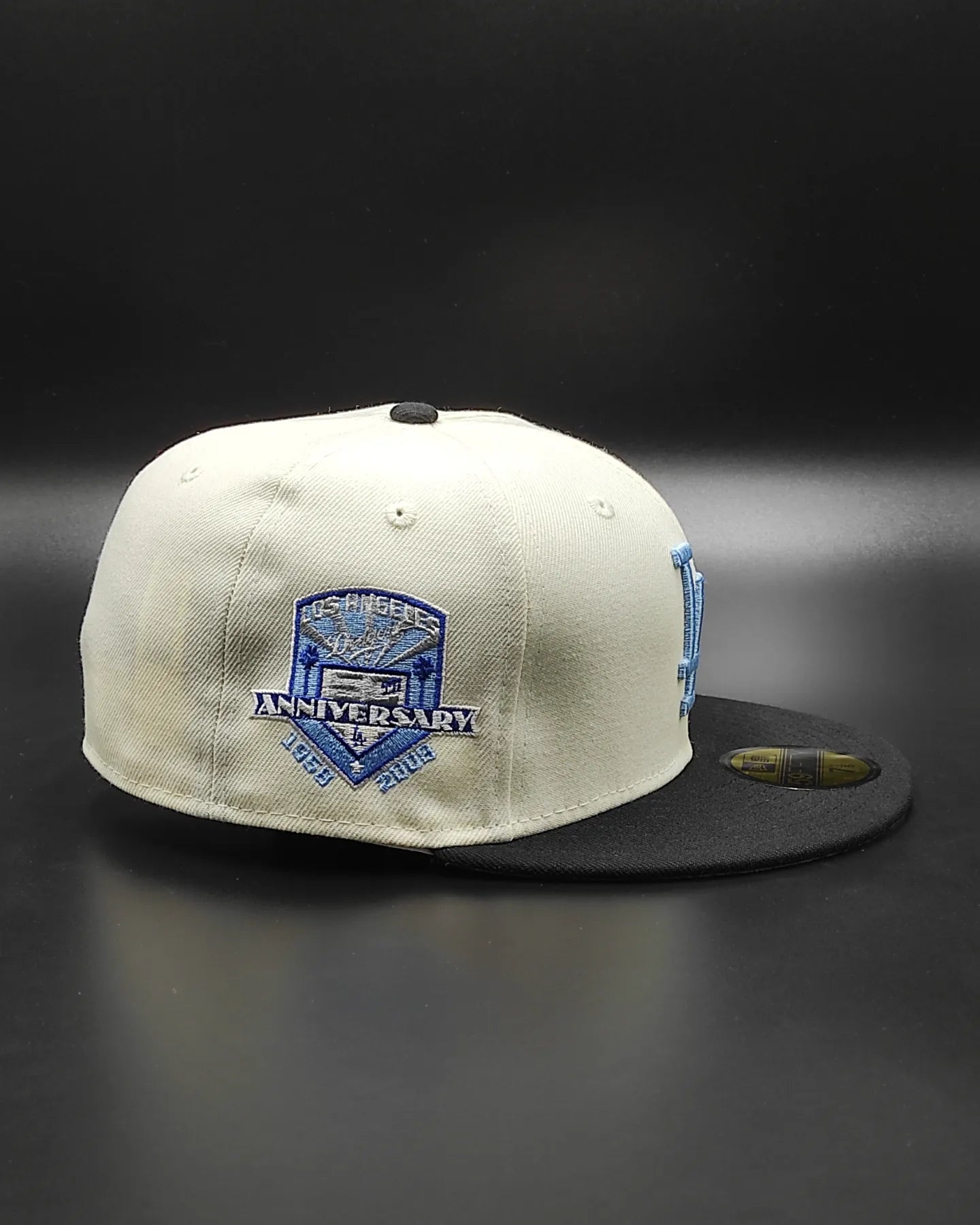 New Era Los Angeles Dodgers 50.º aniversario cúpula crema edición prime 59 FIFTY