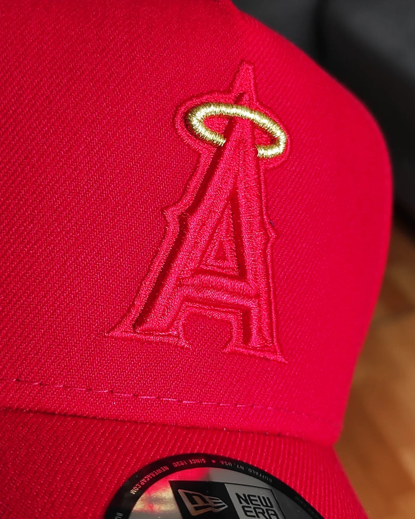 Gorra New Era Anaheim Angels Stadium 50th Anniversary All Red Edition 9Forty A Frame Snapback