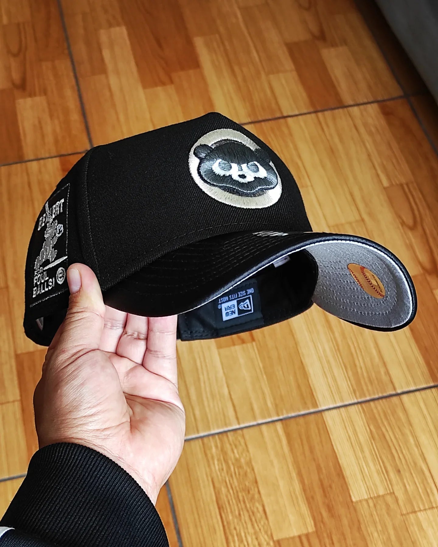 New Era Chicago Cubs visera satinada negra 9 FORTY A-FRAME
