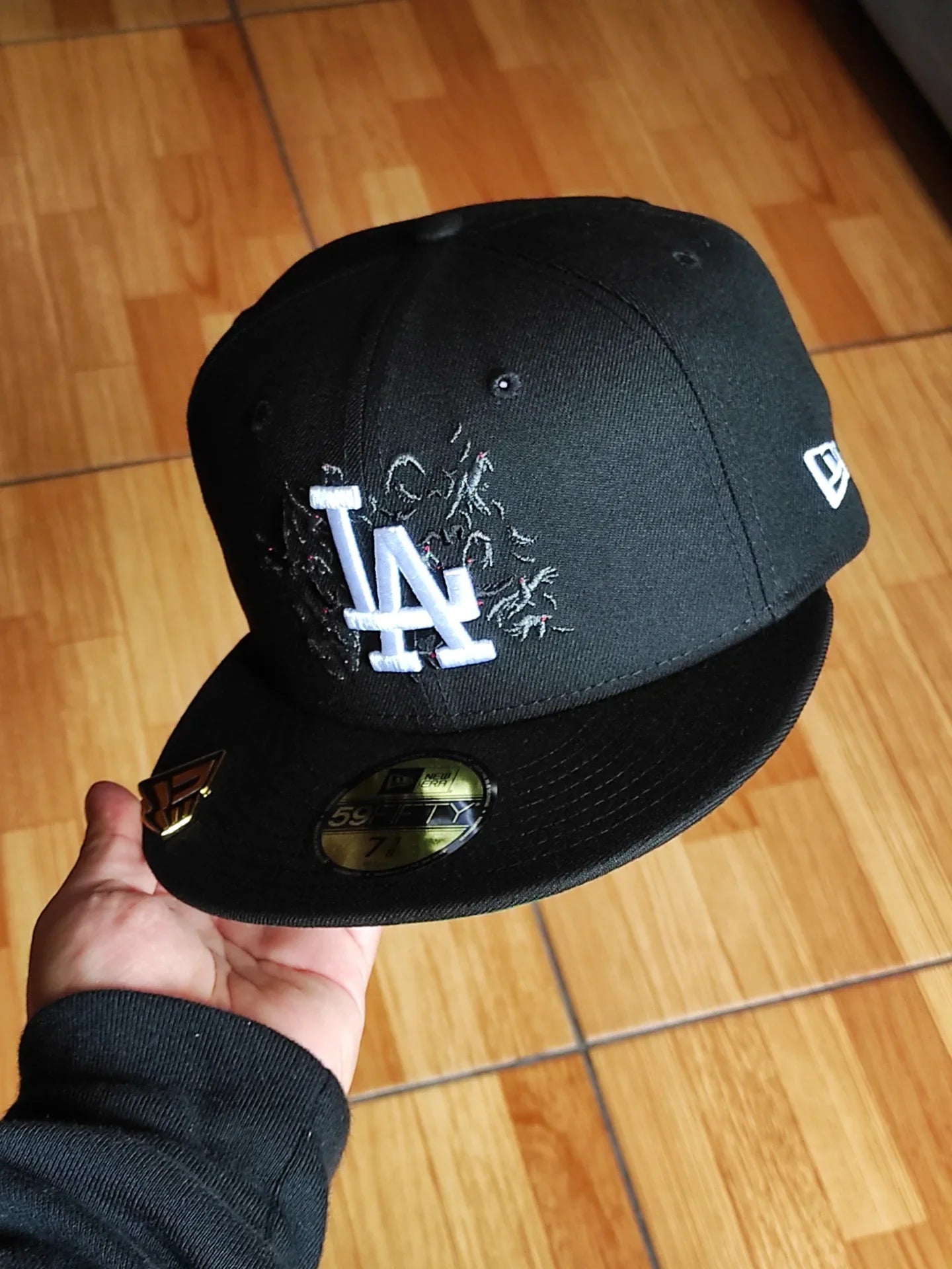 Gorra Ajustada New Era Los Angeles Dodgers Edición 40 Aniversario Black Crows 59Fifty