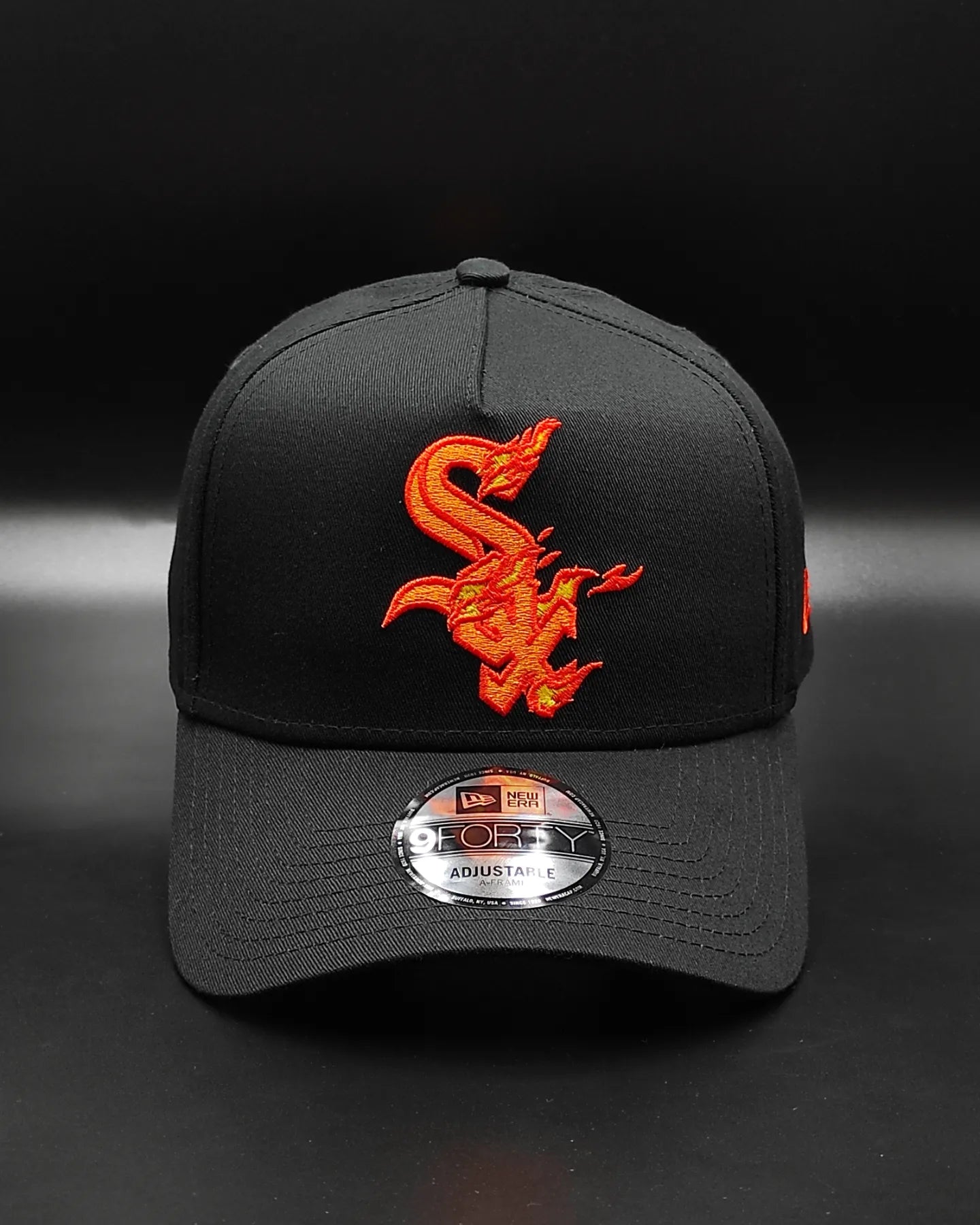 Gorra 9FORTY A-Frame Snapback "flama caliente" de los White Sox de New Era