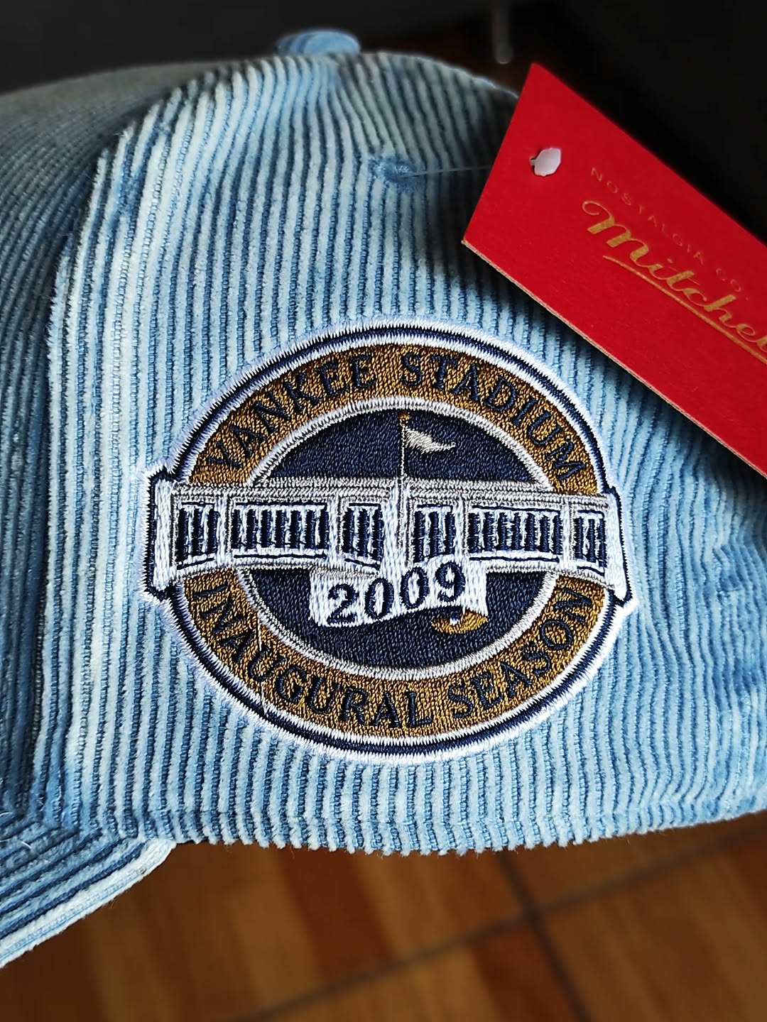 Gorra snapback Pro Stadium de pana vaquera de los New York Yankees de Mitchell & Ness