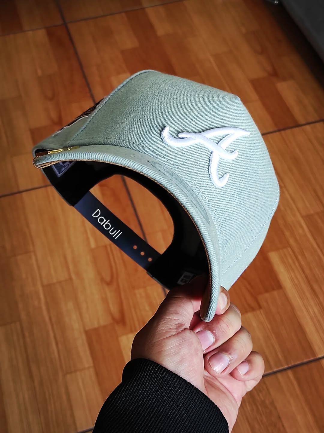 Gorra ajustable 9FORTY A-Frame 'Denim White' de los Atlanta Braves