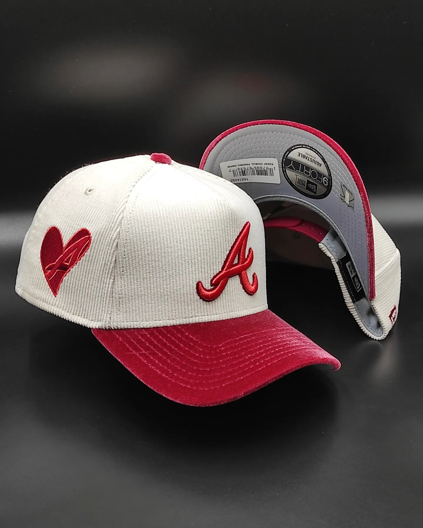 Gorra Newera Atlanta Braves Corduroy velvet 9 forty aframe Snapback
