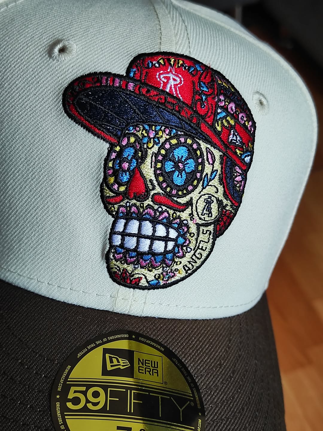 Gorro Sugar skull Anaheim Angels MLB New Era 59FIFTY 💀