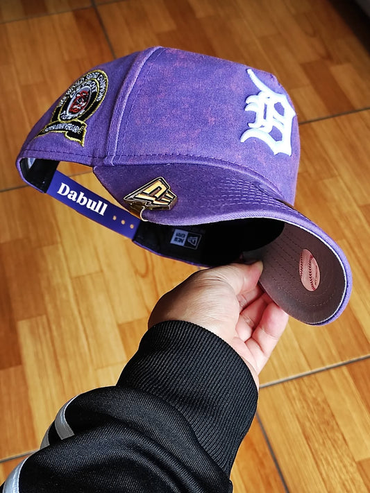 Gorra Snapback A-Frame 9FORTY Púrpura de los Detroit Tigers NUEVA era