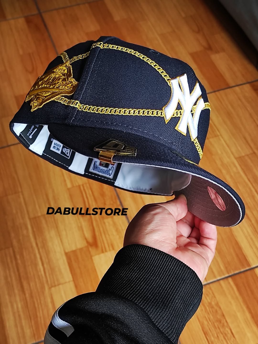 Gorra ajustada New Era 59FIFTY New York Yankees chain✨️ wrap azul marino
