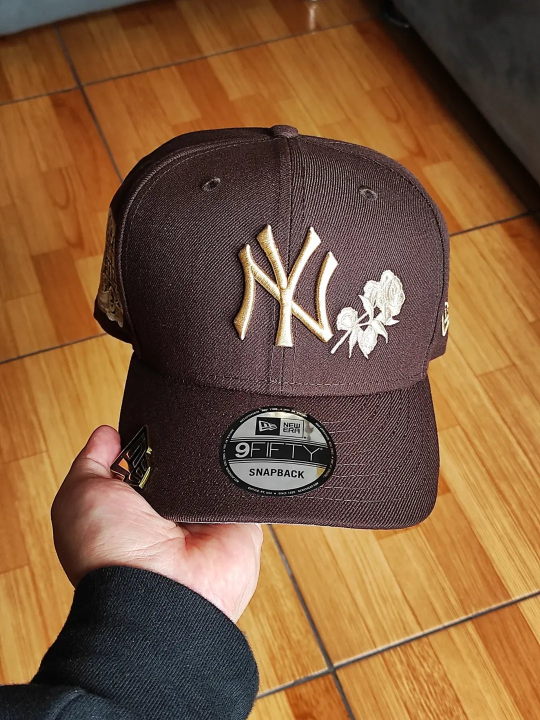 New Era New York Yankees Subway Series gorra snapback 9FIFTY marrón rosado