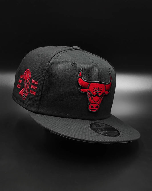 Gorra snapback New Era Chicago Bulls Champions edición roja 9Fifty