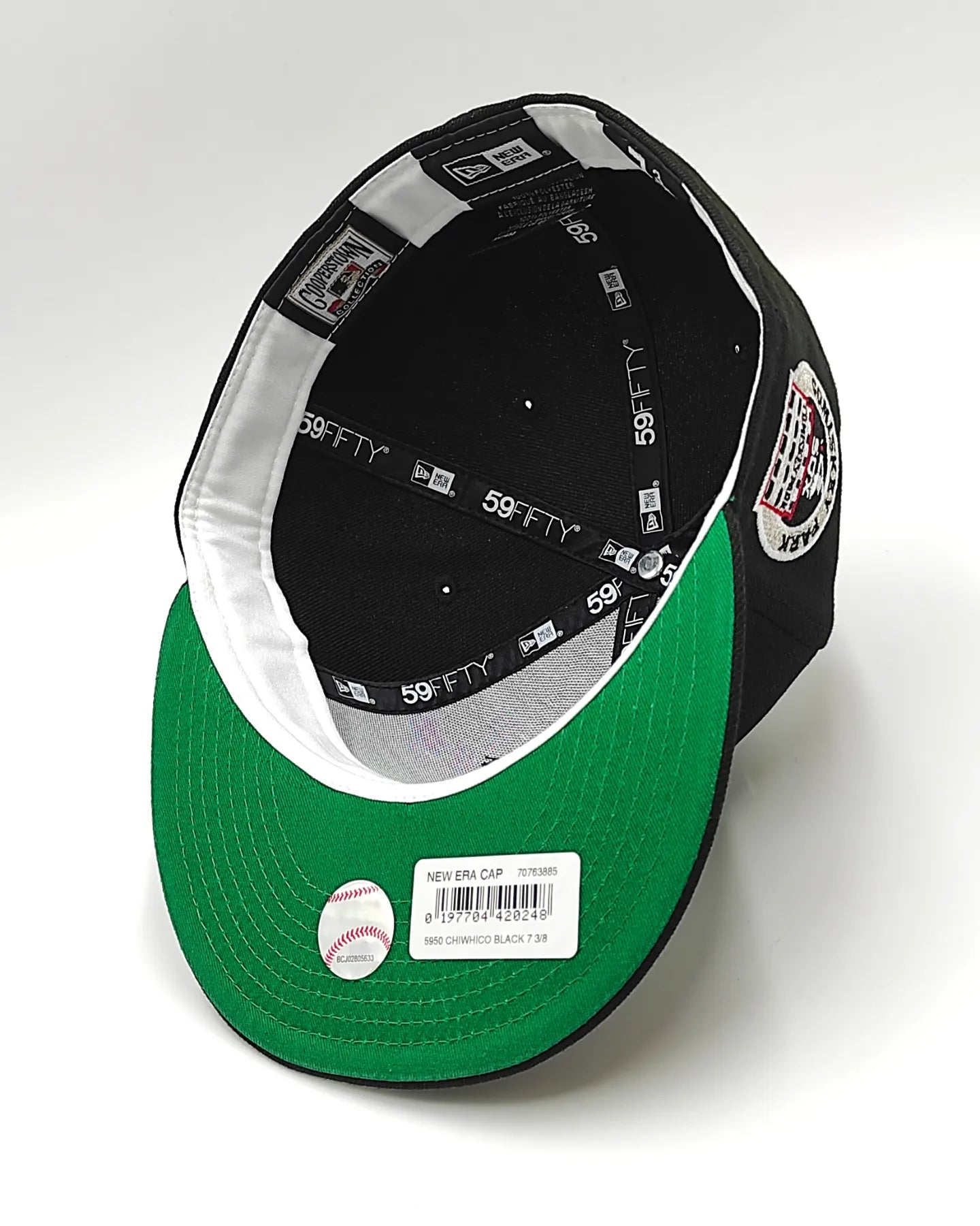 Gorra ajustada 59fifty New Era Chicago White Sox Comiskey Park edición retro negra