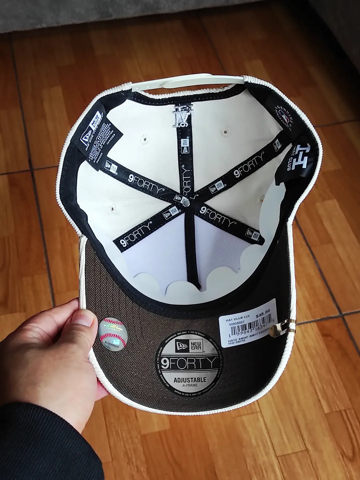 New Era 9FORTY A-Frame Snapback Los Angeles Dodgers 2020 world series corduroy