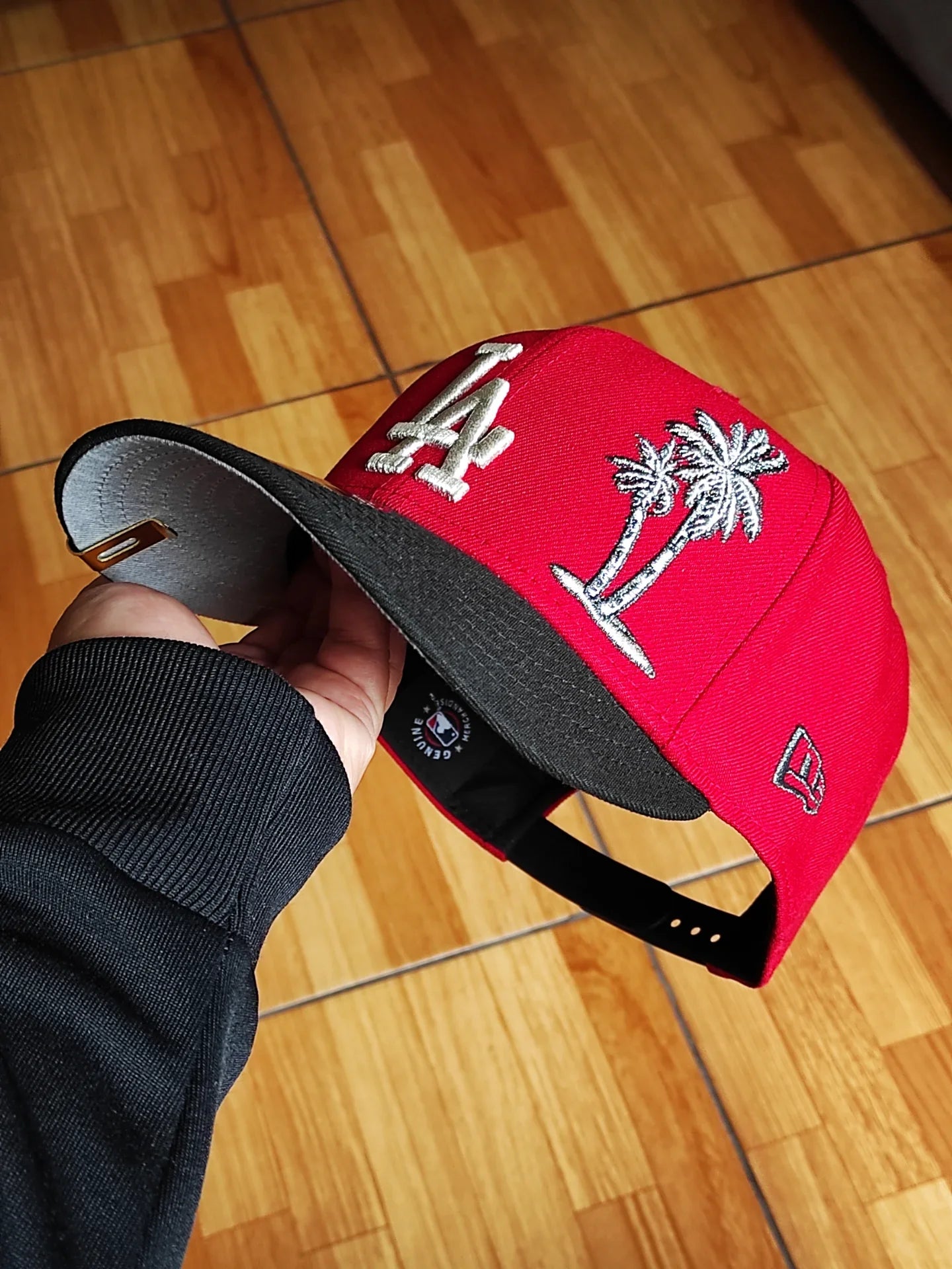Gorra snapback 9FIFTY New Era Los Angeles Dodgers palmera 🌴 bicolor roja negra