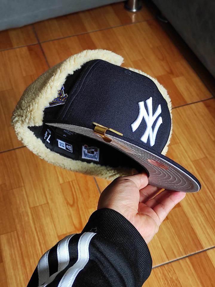 New York Yankees 96 World Series Dogear New Era 59Fifty Ajustada - Azul marino, Blanco, Gris