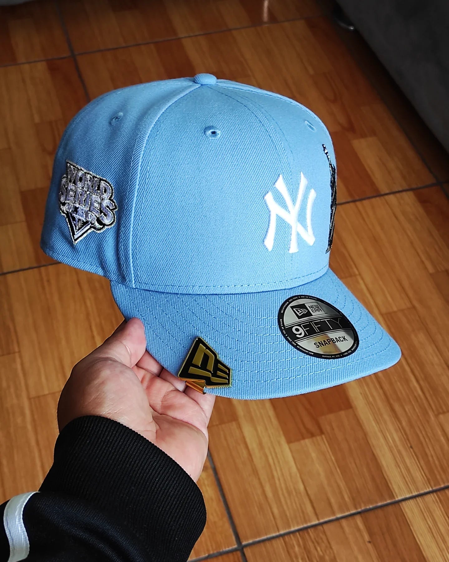 New Era New York Yankees Serie Mundial 2009 Liberty AZUL CIELO 9 FIFTY Snapback
