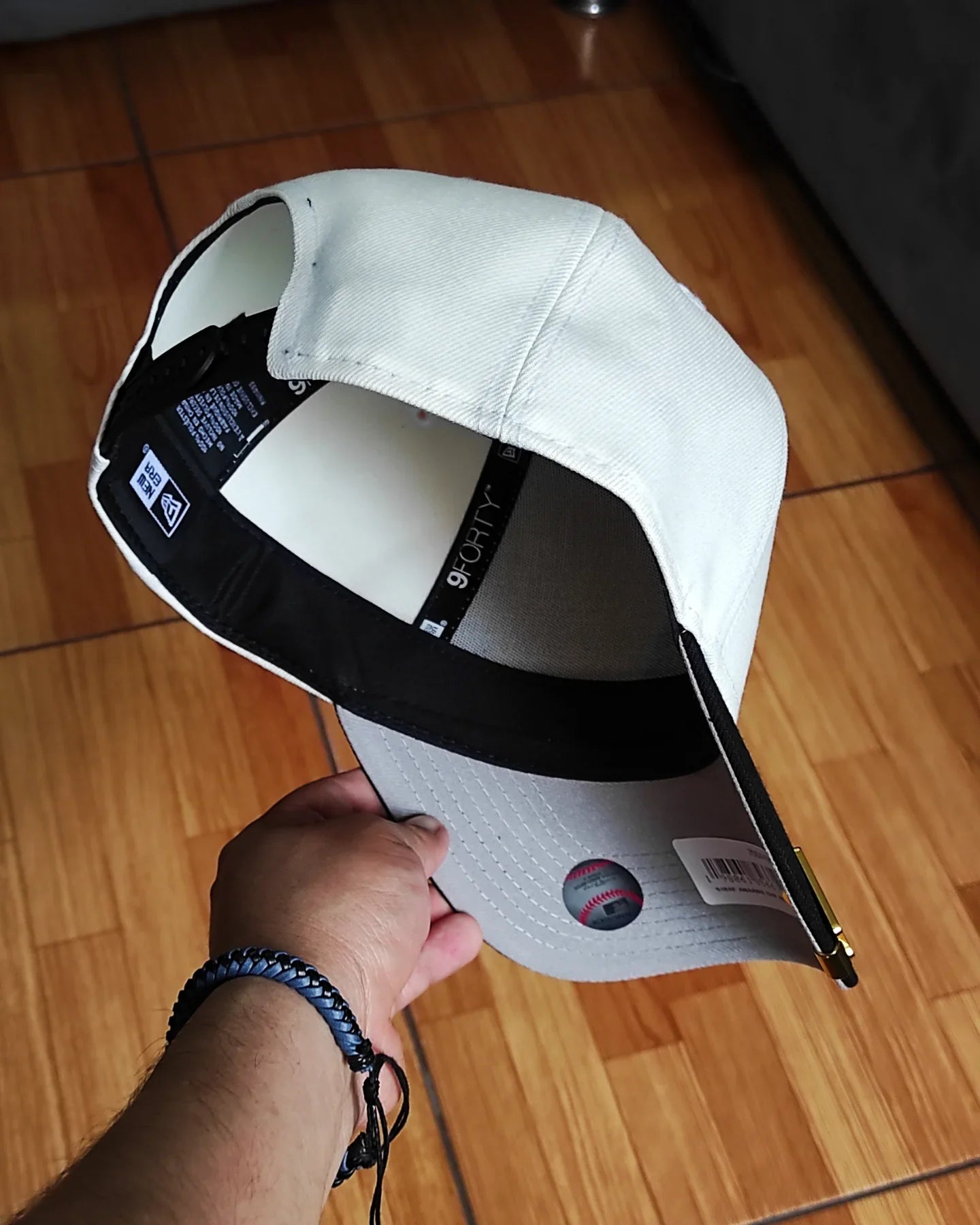 Gorra Snapback 9Forty A-Frame New Era Anaheim Angels Chrome Black 2 Tonos