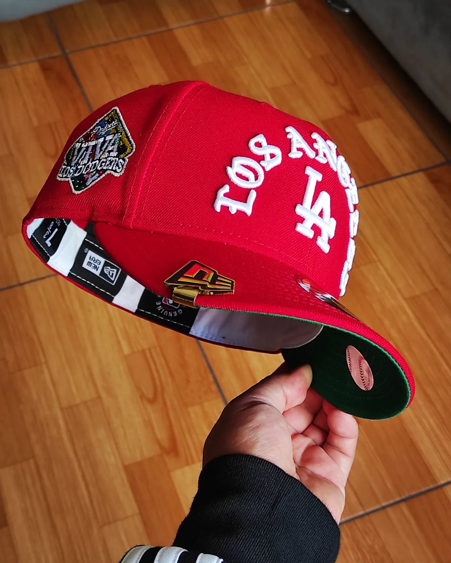 Gorra ajustada New Era Los Angeles Dodgers Viva Roja edición 59fifty