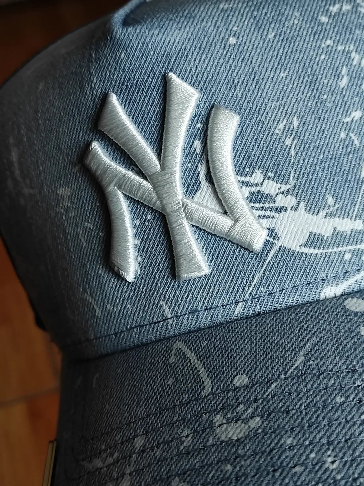 New Era New York Yankees Splash denim 9FORTY A-FRAME Snapback
