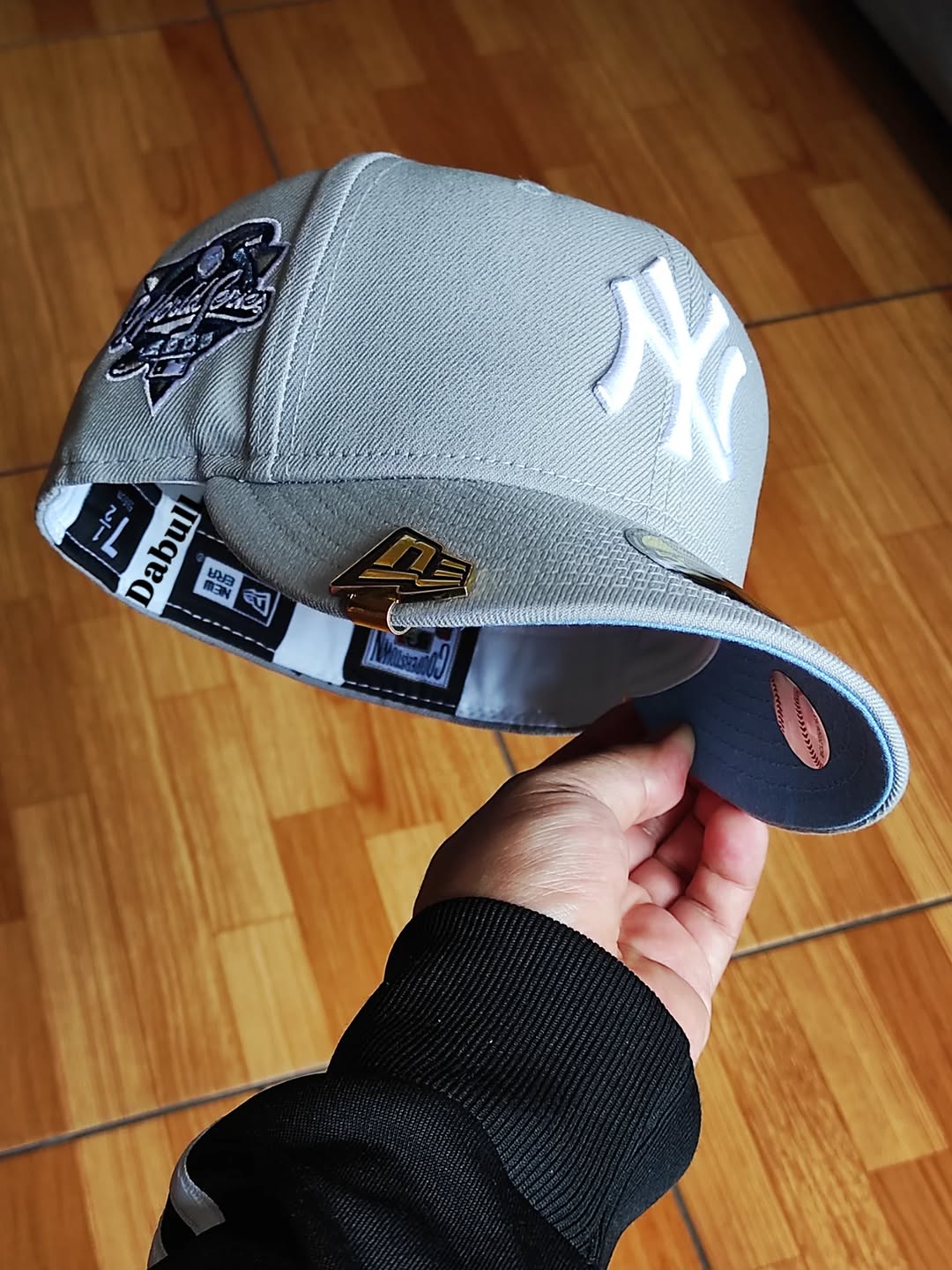 New era New York Yankees Serie Mundial 00 gris/azul cielo 59FIFTY