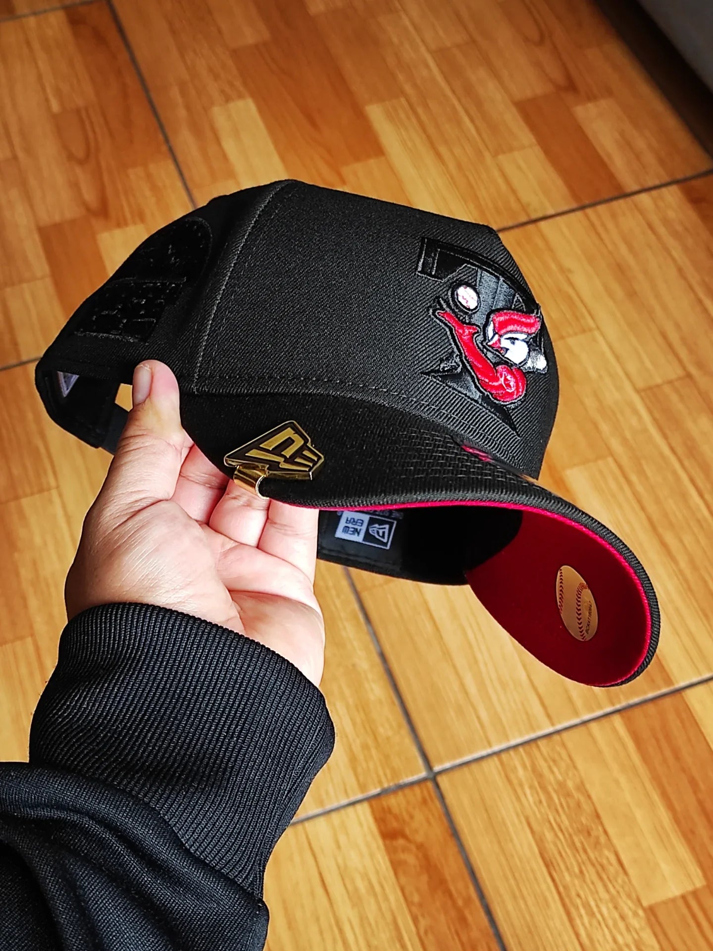 Gorra New Era Toronto Blue Jays All Star 1991 Edición Black Out Roja 9Forty A Frame Snapback