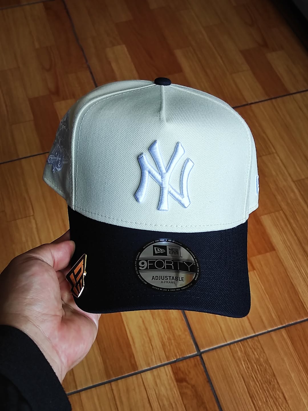 New era New York Yankees Serie Mundial 1999, gorra snapback A-FRAME 9forty azul marino cromada