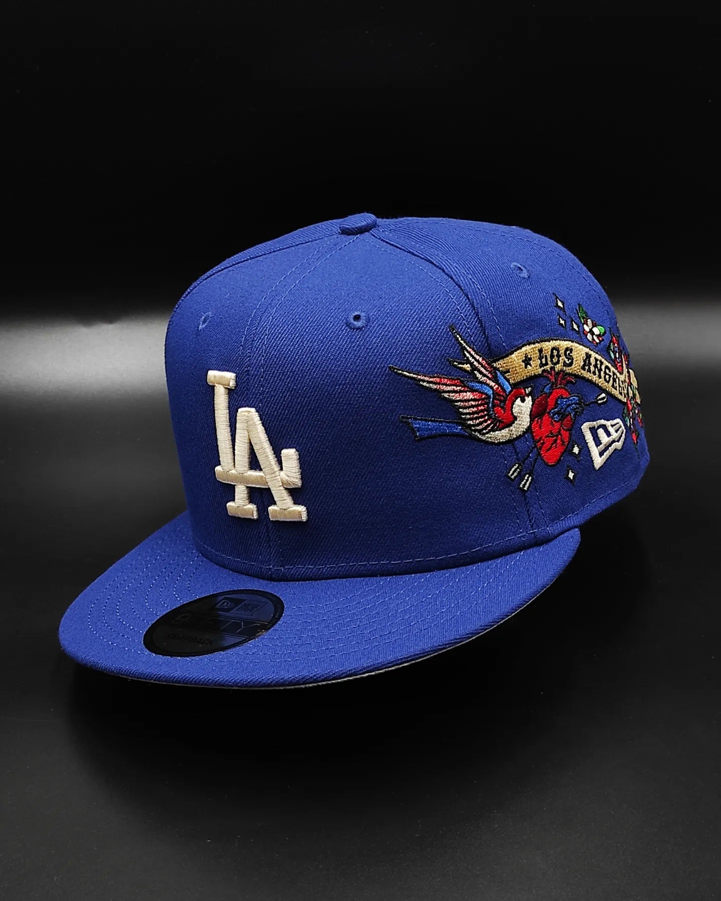 Los Angeles Dodgers Gray Bottom City Art Side Patch New Era 9Fifty Snapback - Azul Royal