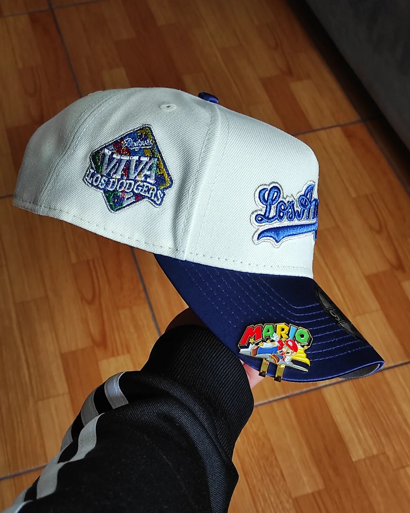 Gorra snapback New Era Los Angeles Dodgers Chrome con visera satinada Two Tone A Frame 9Forty