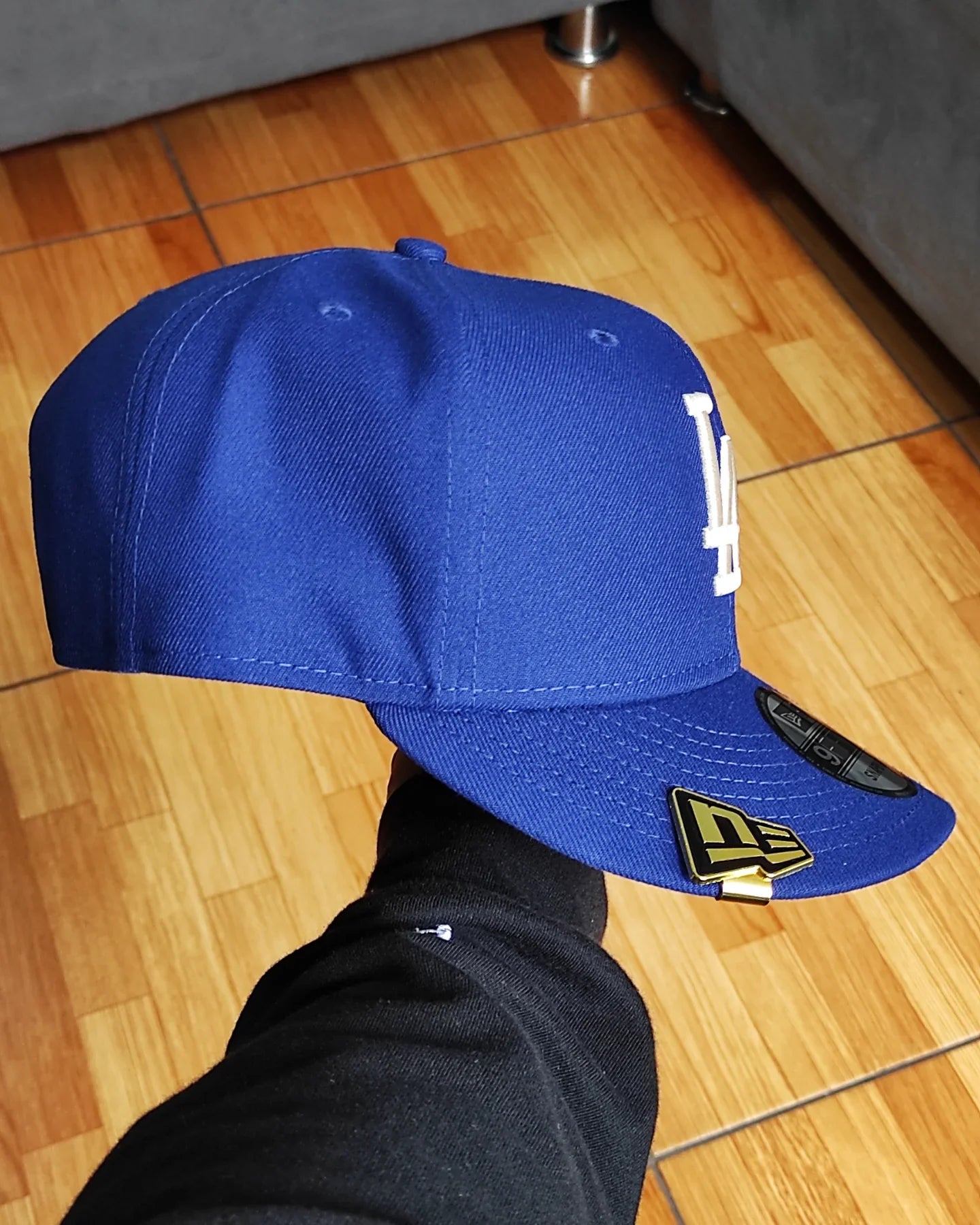Los Angeles Dodgers Gray Bottom City Art Side Patch New Era 9Fifty Snapback - Azul Royal