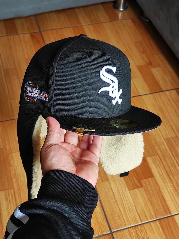 Chicago White Sox 05 WS Dogear New Era 59Fifty Fitted - Negro, Blanco, Gris