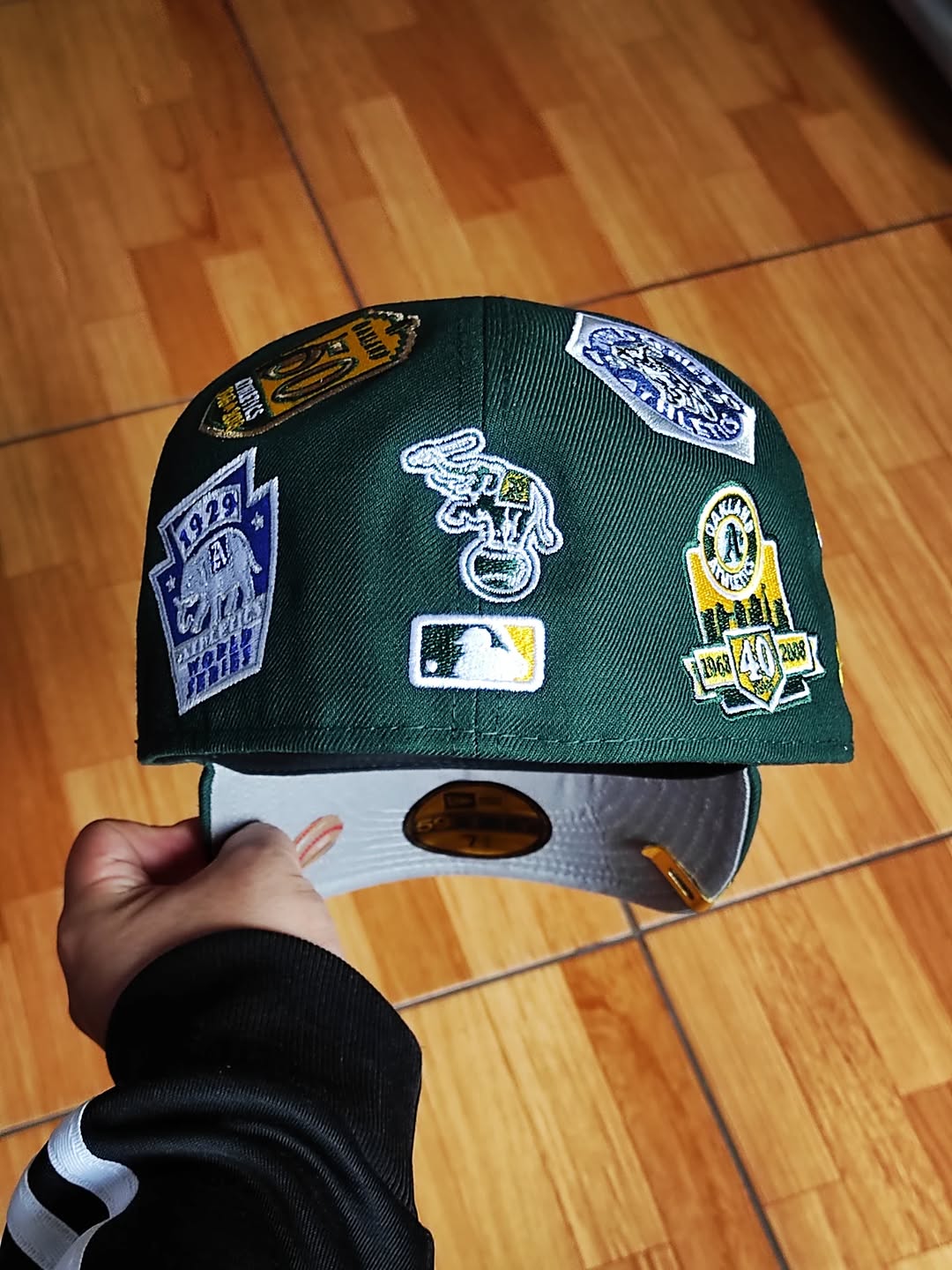 Gorra New Era 59FIFTY Fitted de los Oakland Athletics estampada