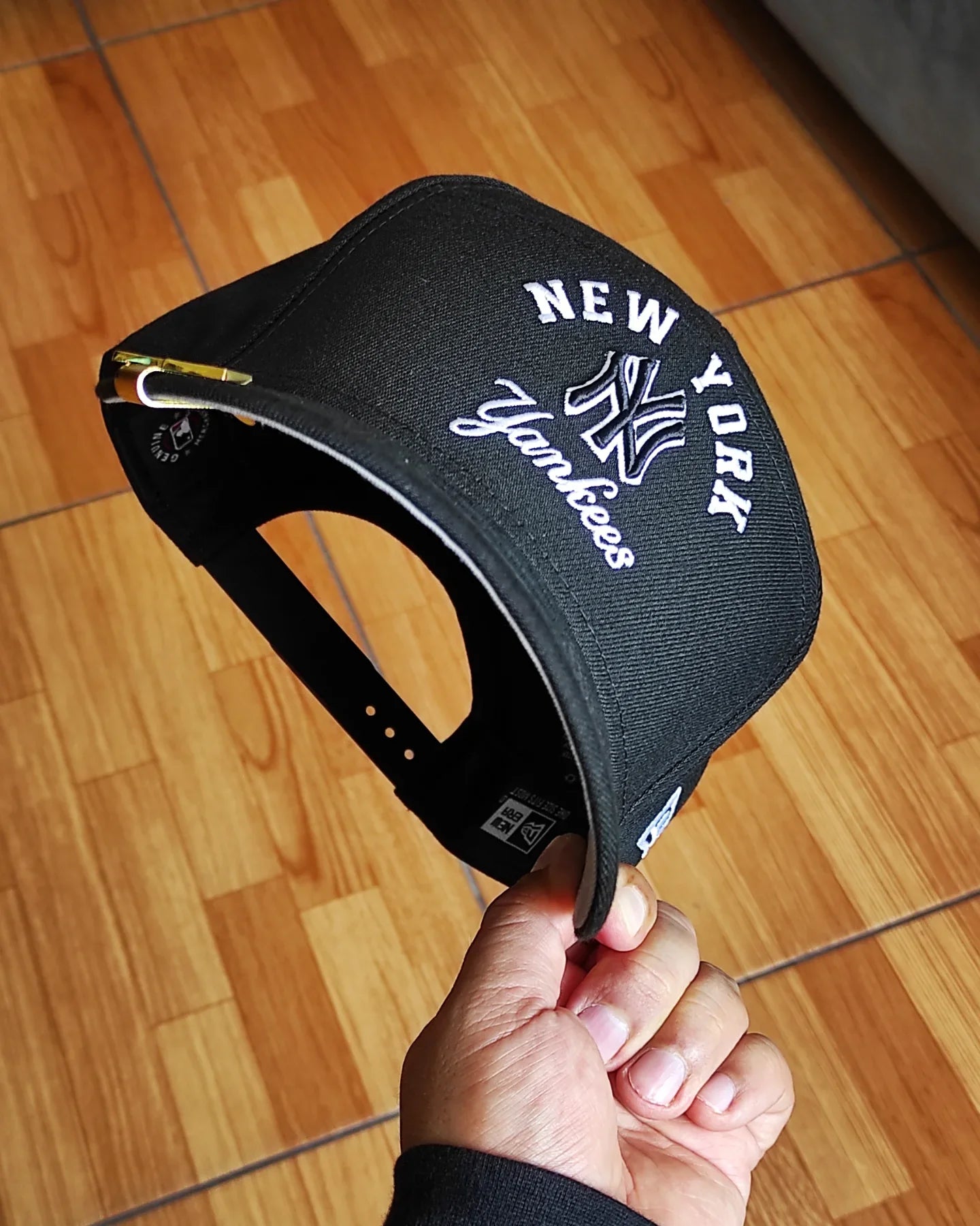 Gorra New Era New York script negra 9 FIFTY Snapback